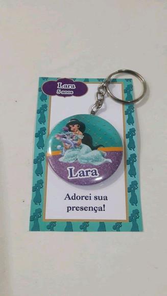 lembrancinha princesa jasmine _ chaveiro