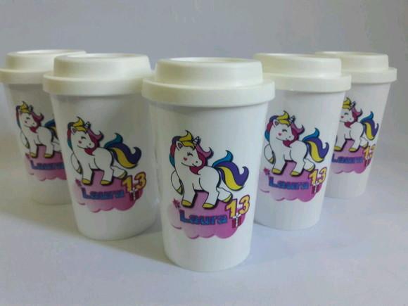 Lembrancinha Unicornio - Copo Cafe
