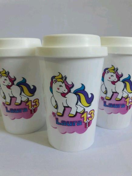 Lembrancinha Unicornio - Copo Cafe