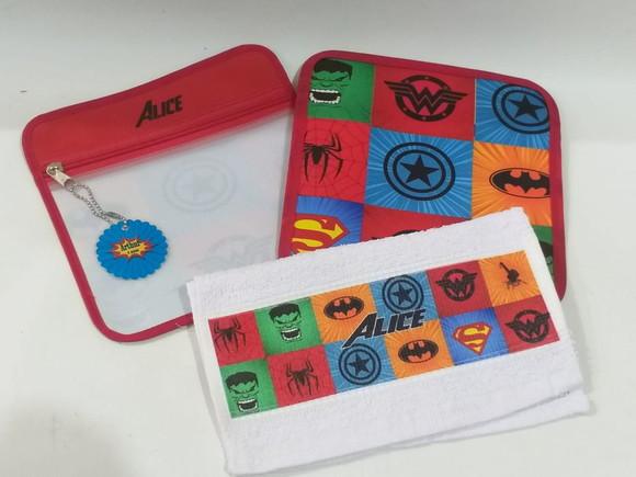 Lembrancinha Vingadores - Kit Higiene