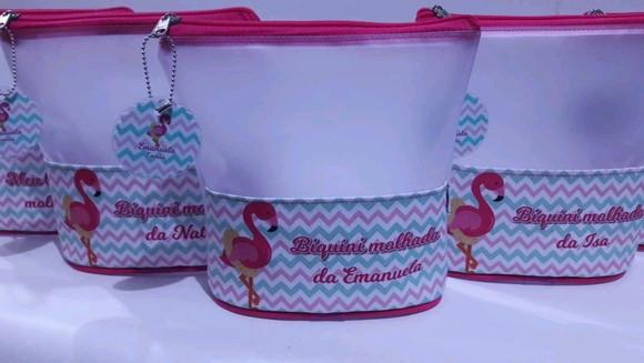 Porta biquini flamingo