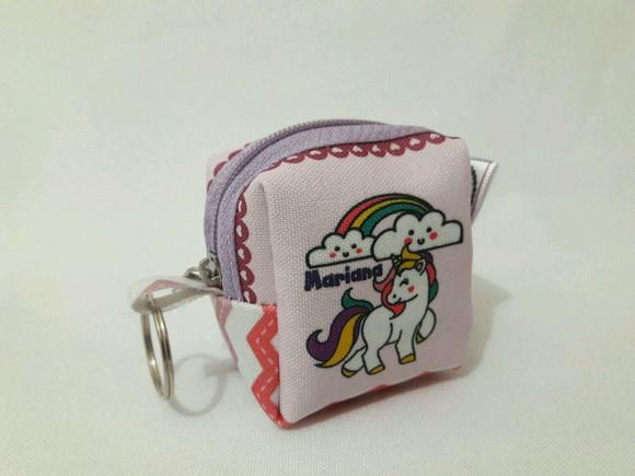 Porta moeda _ unicornio