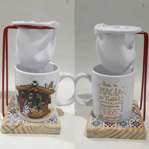 Presente Natal Personalizado _kit Cafe