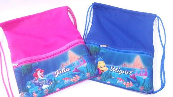 Saco Mochila Pequena Sereia