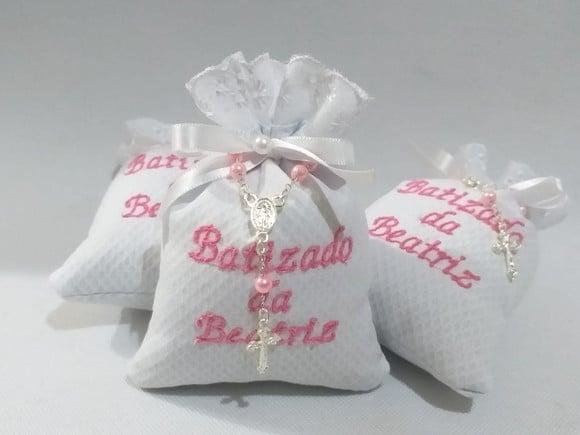 Lembrancinha Batizado - Sache Perfumado