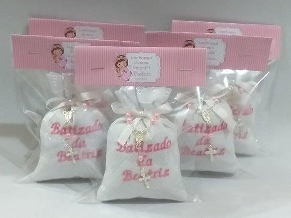 Lembrancinha Batizado - Sache Perfumado