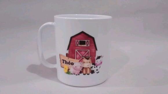 Lembrancinha Fazendinha _ Caneca