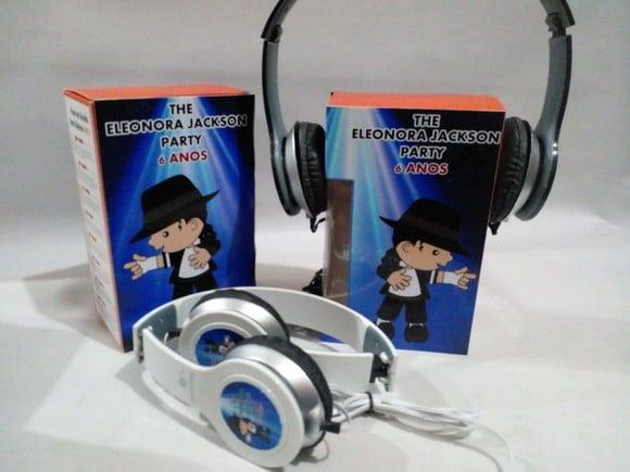 Lembrancinha Michael Jackson _ Fone de Ouvido