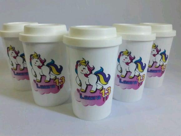 Lembrancinha Unicornio - Copo Cafe