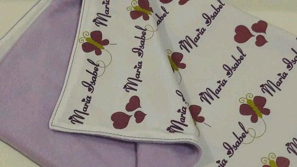 manta personalizada bebê menina
