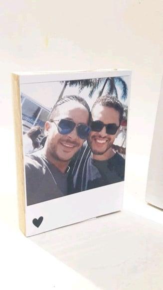 Polaroid de mesa + quadro estelar_ kit dia dos namorados