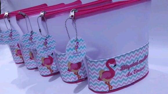 Porta biquini flamingo