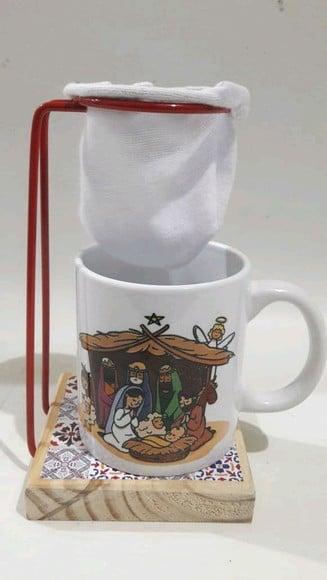 Presente Natal Personalizado _kit Cafe