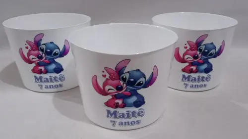Kit Pipoca Stich e Angel