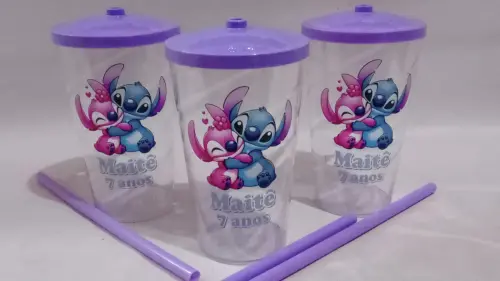 Kit Pipoca Stich e Angel
