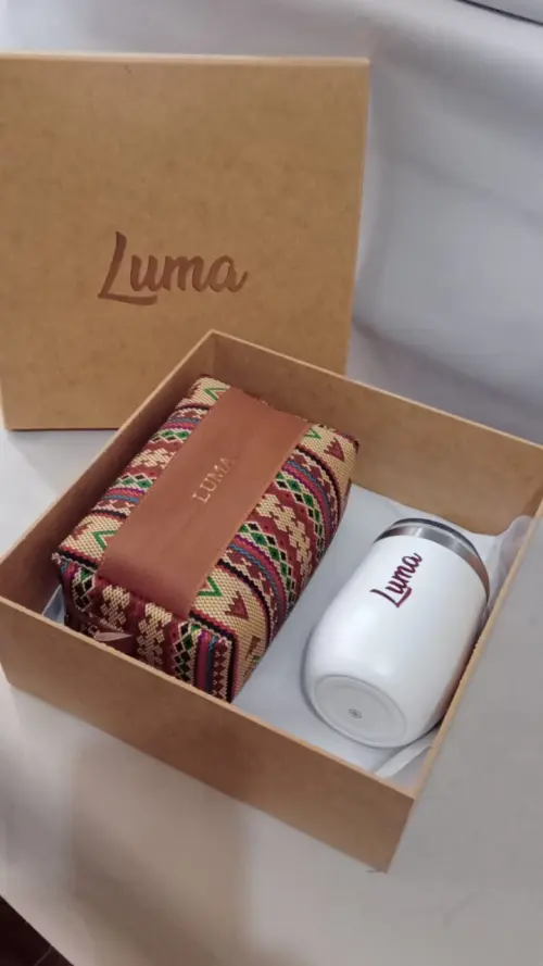 Presente Personalizado -  box copo térmico e necessarie