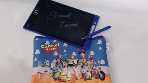 Lembrancinha Toy Story _ Tablet Lousa com Estojo