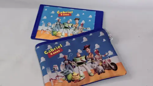 Lembrancinha Toy Story _ Tablet Lousa com Estojo