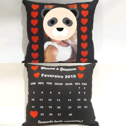 Almofada calendário _presente namorado
