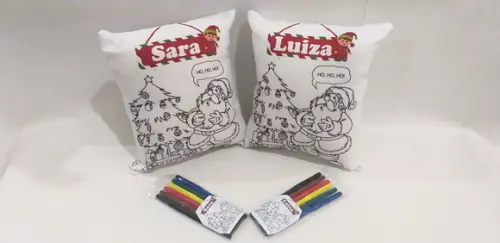 almofada para colorir_ lembrancinha natal