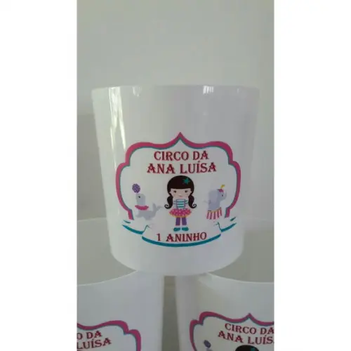 balde de pipoca - circo rosa