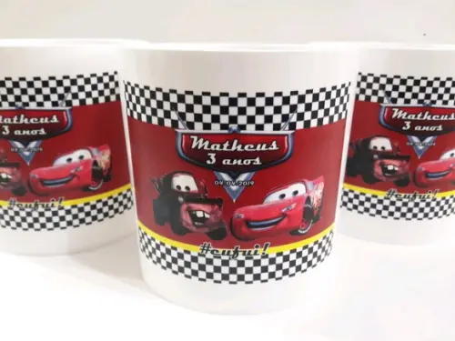 balde de pipoca carros