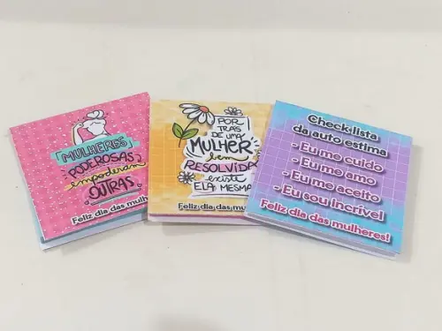 Cadernetas Dia das Mulheres
