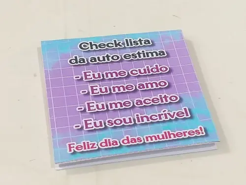 Cadernetas Dia das Mulheres