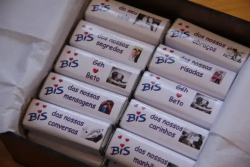 Caixa com fotos