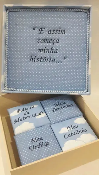 Caixa recordação _bebê menino