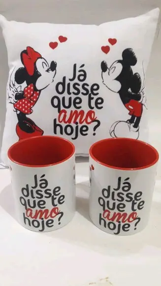 Caneca e almofada _ namorados