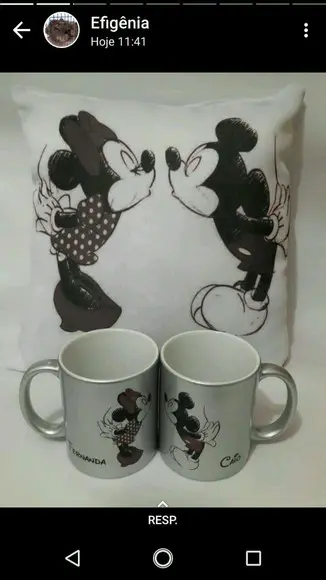 Caneca e almofada _ namorados