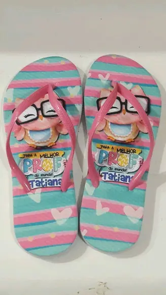 Chinelo personalizado_dia dos professores