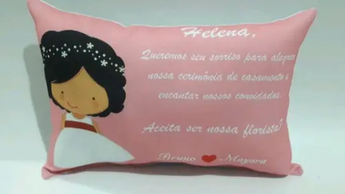 Convite Daminha e Pajem-almofada