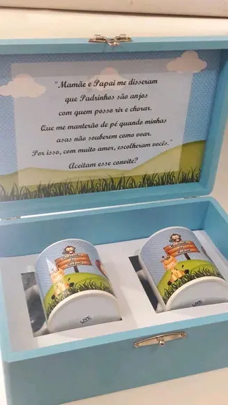 Convite padrinhos batismo