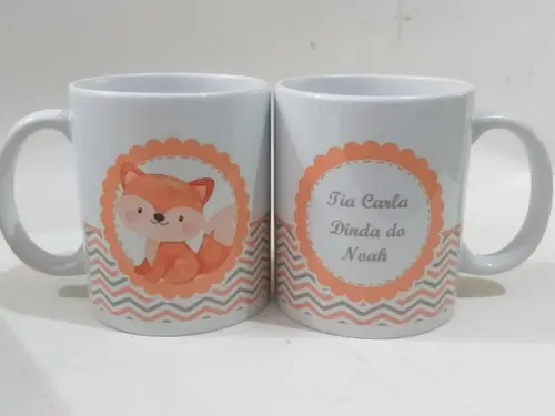 Convite Padrinhos Batismo_ Raposa