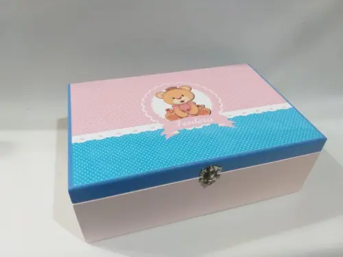 Convite Padrinhos Batismo_ Rosa e Azul