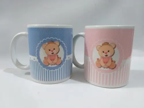 Convite Padrinhos Batismo_ Rosa e Azul