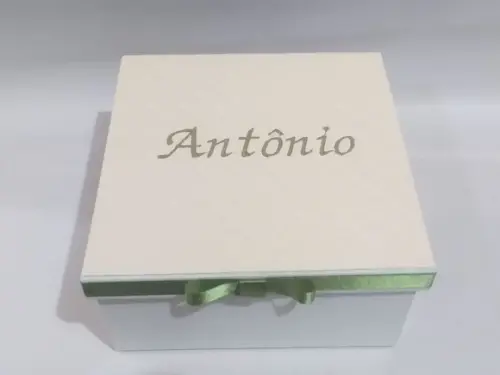 Convite Padrinhos Batismo_ursinho Verde