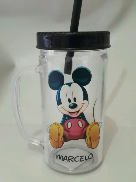 Copo com canudo _ 200ml
