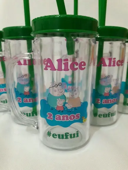 Copo com canudo _ 200ml