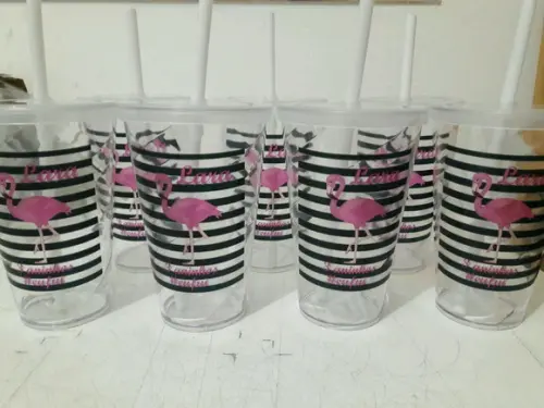Copo twist flamingo