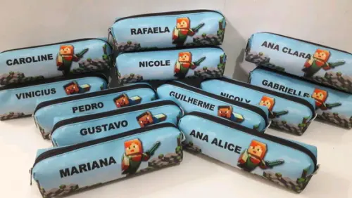 Estojo minecraft