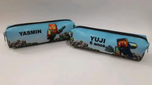 Estojo minecraft