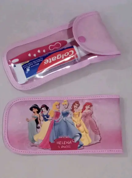 Estojo Princesas _ Porta Escova Dente