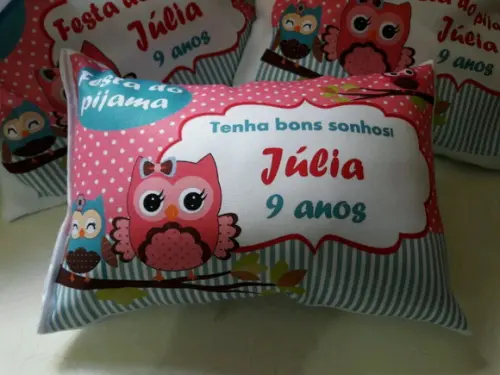 Festa do Pijama - Almofada Corujinha