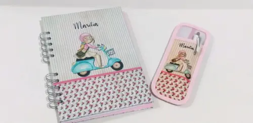 Kit Caderno e Marca Pagina