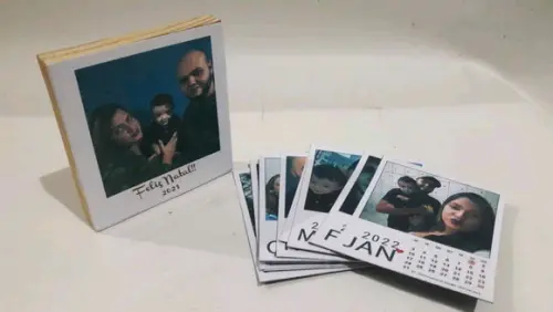 kit calendario com fotos _ presente natal