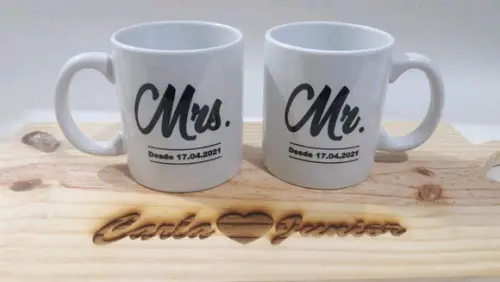 Kit Caneca Casal Personalizada _ Presente Dia dos Namorados