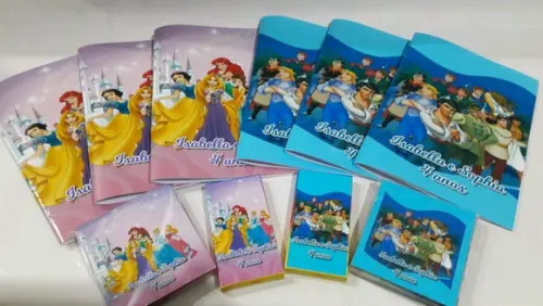 kit colorir com massinha e sacola princesas